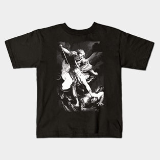 Saint Michael Archangel Angel Kids T-Shirt